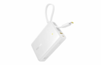 Powerbanka Baseus PicoGo 10000mAh, 45W, s kabelem USB-C bílá