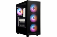 BitFenix skříň Grafi / ATX / 4x120 mms FRGB fan / 2x USB 3.0 / USB 2.0 / tvrzené sklo / černá