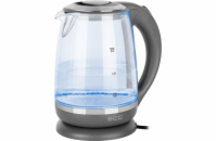ECG RK 2020 Grey Glass Skleněná rychlovarná konvice, 2 l