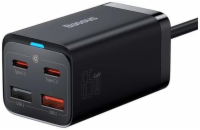 Rychlonabíječka do sítě Baseus GaN3 Pro, 2x USB-C, 2x USB 65W černá