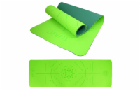 Podložka LIFEFIT YOGA MAT RELAX DUO, 183x58x0,6cm, zelená