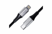 Datový kabel Allity AUC-01 USB-C/Lightning 1m 27W černý