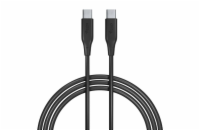 Datový kabel Allity AUC-02 USB-C/USB-C 2m 100W černý