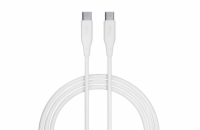 Datový kabel Allity AUC-02 USB-C/USB-C 2m 100W bílý
