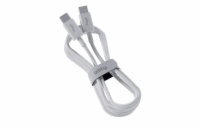 Datový kabel Allity AUC-03 USB-C/USB-C 1m 100W bílý