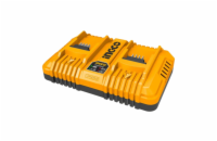 Ingco FCLI2034E 4,0A nabíječka na 2ks baterie pro 20V Li-ion baterie
