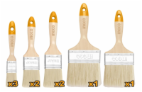 Ingco CHPTB0114091 Štětec plochý sada 9ks