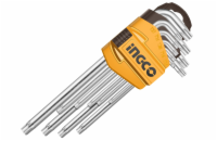 Ingco HHK13091 Klíč torx CrV T10-T50 9ks KLC