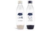 SodaStream Lahev FUSE 2x1l Ginger Ale, béžová a modrá