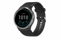Silikonový řemínek FIXED Silicone Strap pro Garmin QuickFit 20mm, černý