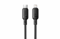 Rychlonabíjecí kabel Baseus Silky USB-C/Lightning 1m 20W černý