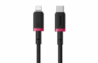 Rychlonabíjecí kabel Baseus Dura USB/Lightning 1m 20W černo červený