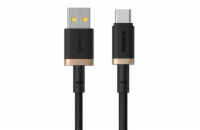 Rychlonabíjecí kabel Baseus Dura USB/USB-C 2m 60W černo zlatý