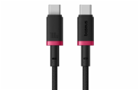 Rychlonabíjecí kabel Baseus Dura USB-C/USB-C 2m 100W červeno černý