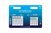 Panasonic eneloop HR6 AA 2000mAh + HR03 AAA 800mAh, 4+4 ks