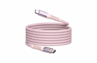 Verbatim USB-C->C magnetický kabel Sync & Charge 60W růžový