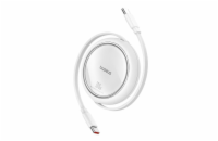 Navíjecí kabel Baseus Free2Draw USB-C/USB-C 1m 100W bílý