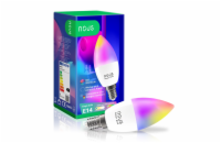 NOUS P4, smart žárovka E14 230V, WiFi, svíčka, 380lm, vícebarevná RGB, kompatibilní s Tuya 91145 Smart LED žárovka E14 4,5W RGB NOUS P4 WiFi Tuya