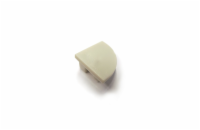 LED koncovka pro alu profil "čtvrtkruh" 16x16mm,  2ks