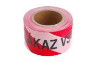 Páska výstražná 75mm x 250m EXTOL CRAFT 9568 červeno-bílá ZÁKAZ VSTUPU