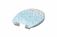 WC sedátko SCHÜTTE Mosaik Blau-Orange Soft Close