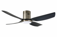 IMMAX NEO LITE PURE SMART LED stropní svítidlo s ventilátorem 24W, Wi-Fi, TUYA, černo-stříbrné