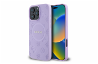 Guess Saffiano Peony Stamp MagSafe Zadní Kryt pro iPhone 16 Pro Purple Guess Saffiano Peony Stamp MagSafe zadní kryt je dokonalý doplněk pro váš telefon i váš outfit, který kombinuje funkčnost a styl