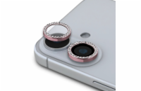 Guess Fixed Glliter Ochrana Čoček pro iPhone 16/16 Plus Pink Dopřejte svému iPhonu dokonalou ochranu a styl s Guess Fixed Glitter ochranným sklem pro zadní čočky fotoaparátu. Sklíčko zajistí bezpečno