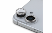 Guess Fixed Glliter Ochrana Čoček pro iPhone 16/16 Plus Silver Dopřejte svému iPhonu dokonalou ochranu a styl s Guess Fixed Glitter ochranným sklem pro zadní čočky fotoaparátu. Sklíčko zajistí bezpeč