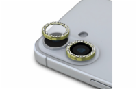 Guess Fixed Glliter Ochrana Čoček pro iPhone 16/16 Plus Gold Dopřejte svému iPhonu dokonalou ochranu a styl s Guess Fixed Glitter ochranným sklem pro zadní čočky fotoaparátu. Sklíčko zajistí bezpečno