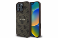 Guess PU Leather 4G Colored Ring MagSafe Zadní Kryt pro iPhone 16 Pro Brown Guess PU Leather 4G Colored Ring MagSafe zadní kryt je dokonalý doplněk pro váš telefon i váš outfit, který kombinuje funkč