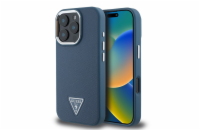 Guess PU Grained Triangle Logo Zadní Kryt pro iPhone 16 Pro Blue Guess PU Grained Triangle Logo zadní kryt je dokonalý doplněk pro váš telefon i váš outfit, který kombinuje funkčnost a styl v jednom.
