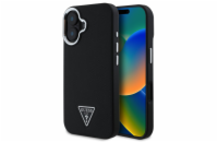 Guess PU Grained Triangle Logo Zadní Kryt pro iPhone 16 Black Guess PU Grained Triangle Logo zadní kryt je dokonalý doplněk pro váš telefon i váš outfit, který kombinuje funkčnost a styl v jednom. Je