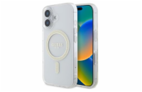 Guess IML Glitter Ring MagSafe Zadní Kryt pro iPhone 16 Transparent Guess IML Glitter Ring MagSafe zadní kryt na telefon je skvělým doplňkem pro všechny milovníky stylu a praktičnosti. Tento kryt je 