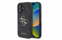 Guess PU 4G Metal Logo Zadní Kryt pro iPhone 16 Grey Prémiový zadní kryt Guess PU 4G Metal Logo se vyznačuje elegantním, charakteristickým 4G vzorem, doplněným o logo GUESS. Kryt je vyrobený z lehkéh