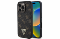 Guess PU Leather 4G Triangle Metal Logo Zadní Kryt pro iPhone 16 Pro Black Guess PU Leather 4G Triangle Metal Logo zadní kryt je dokonalý doplněk pro váš telefon i váš outfit, který kombinuje funkčno