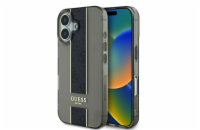 Guess IML Middle 4G Stripe Zadní Kryt pro iPhone 16 Black Guess IML Middle 4G Stripe zadní kryt na telefon je skvělým doplňkem pro všechny milovníky stylu a praktičnosti. Tento kryt je vyroben z komb