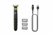 Philips OneBlade QP2724/10 zastřihávač na tvář, USB nabíjení, 3 hřebeny, vodotěsný