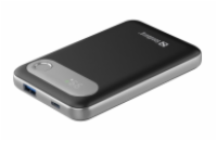 Sandberg Travel Powerbank 10000 PD20W, přenosná powerbanka s displejem, černá/střbrná