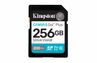 Kingston paměťová karta 256GB SDXC Canvas Go Plus Gen4 C10 UHS-I U3