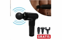 BAZAR - Kendox masážní pistole Muscle Relief, černá, 20 W ~ 50 W - Poškozený obal (Komplet)