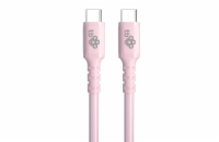 TB USB C - USB C 60W Jelly kabel 1m růžový