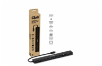 Club3D Dokovací stanice 10v1, USB-C 3.2, 1xHDMI, 2xUSB-C, 3xUSB, 1xmicroSD/SD, 1xUSB-C PD140W, 1xRJ45, černá