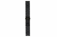 Garett řemínek 22 mm, černý kovový, typ Solid