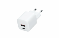Solight USB-C + USB-A fast charger GaN 20W PD