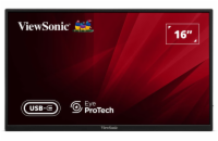 ViewSonic VA1650 16" 16:9  1920 x 1080 SuperClear® IPS přenosný monitor, HDMI,2 USB type C, ochranný obal