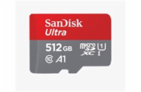 SanDisk MicroSDXC karta 512GB Ultra (100MB/s, Class 10, Android) + adaptér