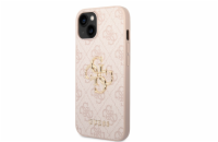Guess PU 4G Metal Logo Zadní Kryt pro iPhone 15 Růžový Prémiový kryt, který nejen že váš telefon perfektně ochrání, ale také svým povedeným designem a použitými prvotřídními materiály bude jako šperk