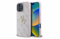 Guess PU 4G Metal Logo Zadní Kryt pro iPhone 16 Pro Pink Prémiový zadní kryt Guess PU 4G Metal Logo se vyznačuje elegantním, charakteristickým 4G vzorem, doplněným o logo GUESS. Kryt je vyrobený z le