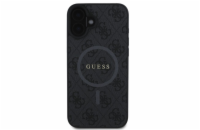 Guess PU Leather 4G Colored Ring MagSafe Zadní Kryt pro iPhone 16 Černá Stylový zadní kryt Guess pro iPhone spojuje prémiovou ochranu s ikonickým módním designem. Ideální volba pro ty, kteří chtějí c